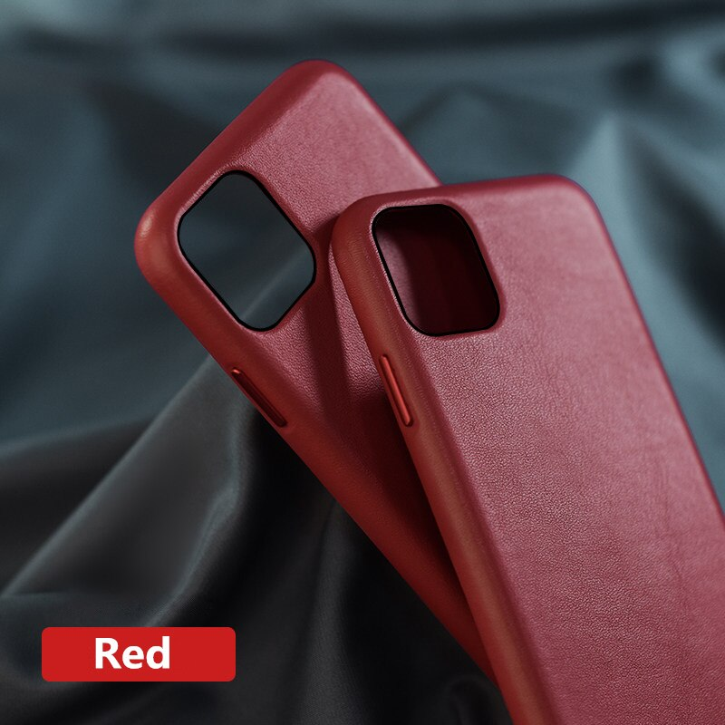 Luxury Genuine Leather Case for iPhone 11 Pro With LOGO