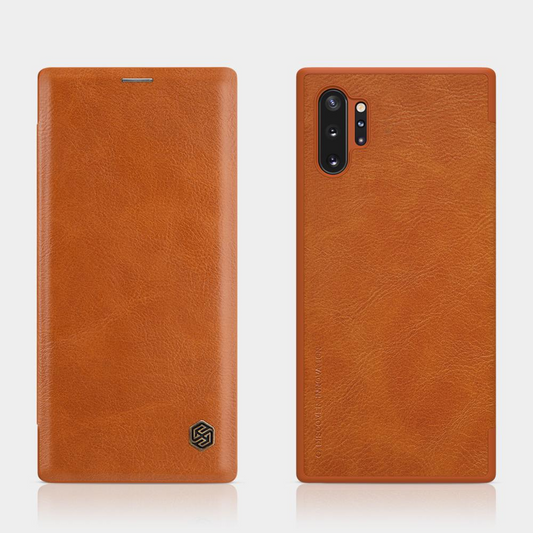 Genuine Leather Flip Case for Samsung Galaxy Note 10 Plus