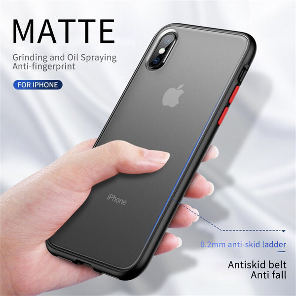 Luxury Shockproof Matte Finish Case for iPhone XS Max