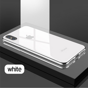 Luxury Electroplating Soft Edge Matte Texture Case for iPhone XS