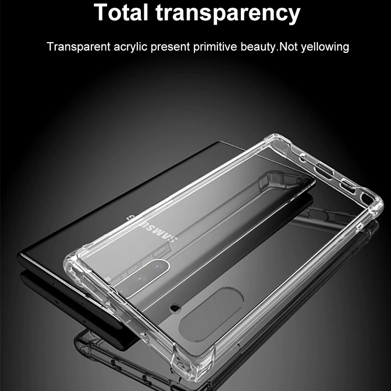 Shockproof TPU Transparent Case for Samsung Galaxy Note 10