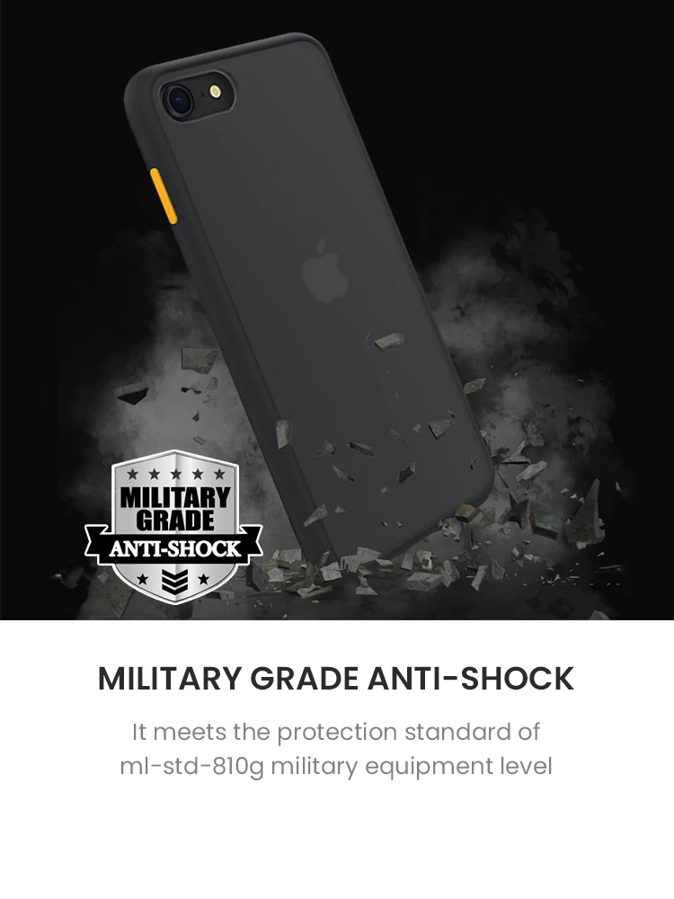 Shockproof Matte Case for iPhone SE (2020)