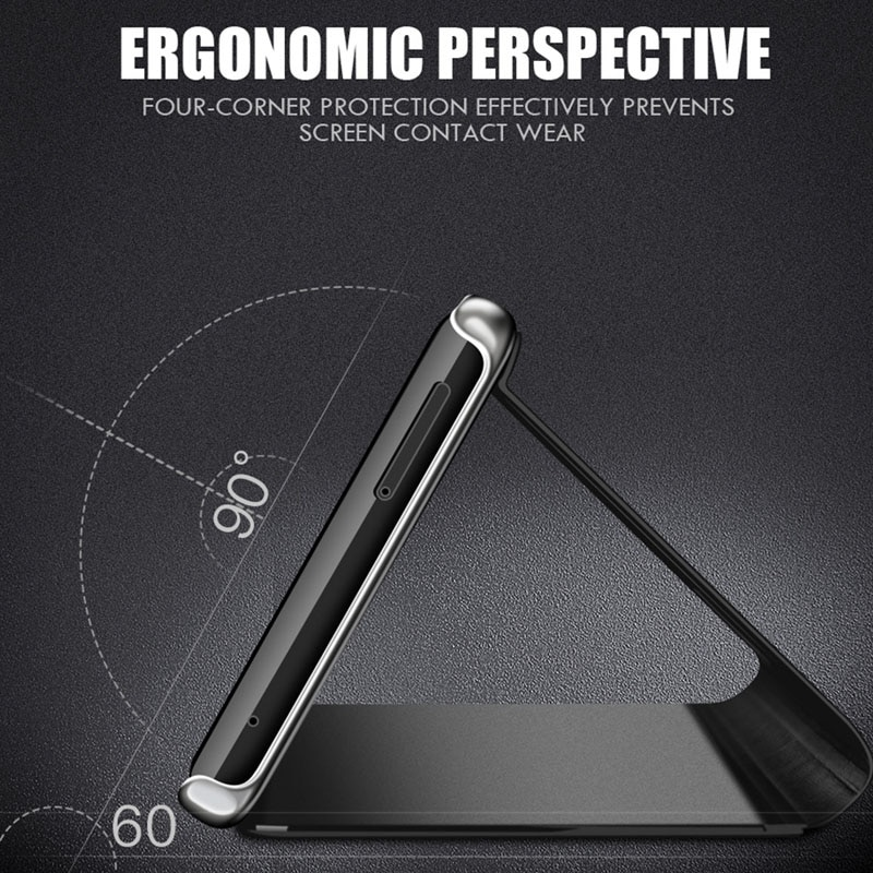 Buy 1 Get 1 Free Mirror Clear View Flip Case for Samsung Galaxy A30s [Non-Sensor]