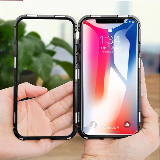 Magnetic Adsorption Glass Case for iPhone XS Max