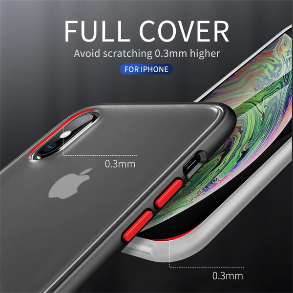 Luxury Shockproof Matte Finish Case for iPhone XS Max