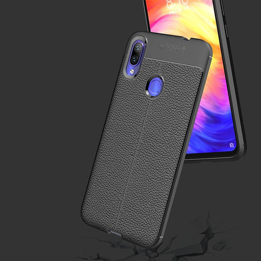 Auto Focus Leather Design Case for Redmi Note 7 Pro