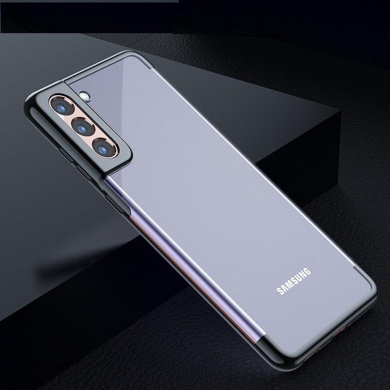 Luxury Electroplated Clear Case for Galaxy S21