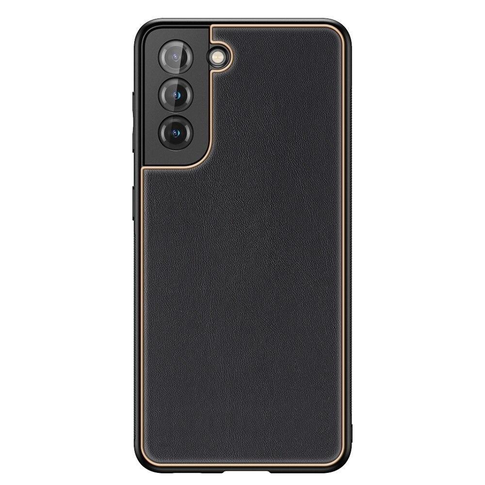 Luxury Gold Electroplated Leather Case for Galaxy S21 Plus