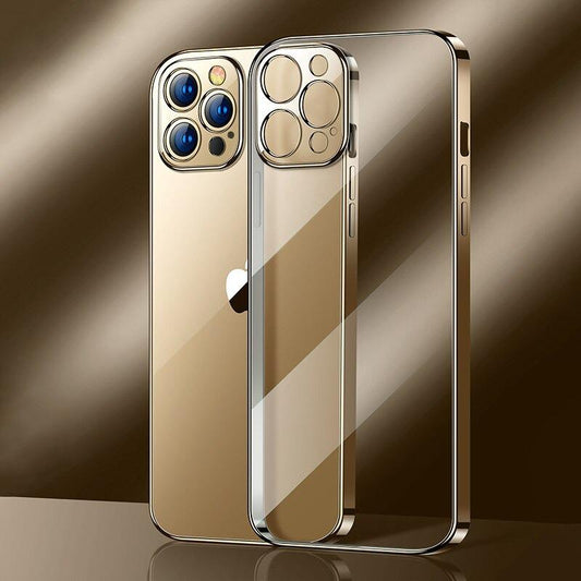 Luxury Plating Transparent Case for iPhone 12 Pro Max