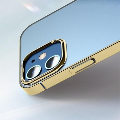 Luxury Plating Matte Clear Case for iPhone 12
