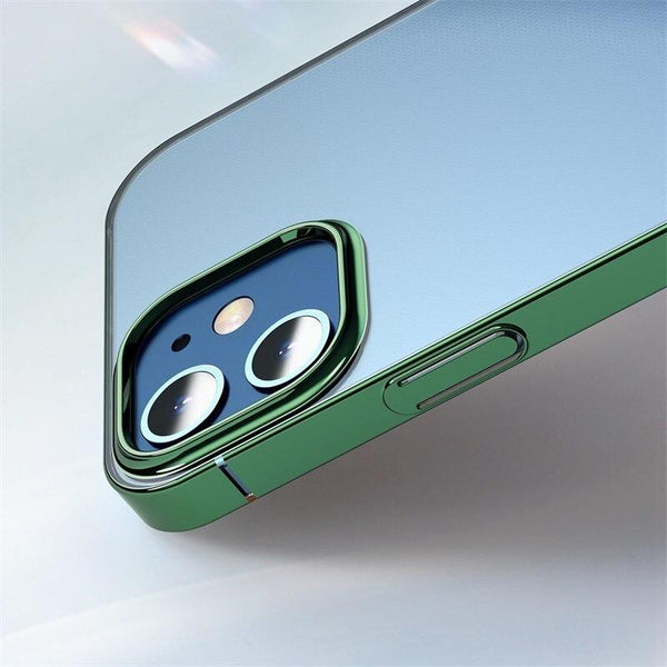 Luxury Plating Matte Clear Case for iPhone 12