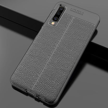 Auto Focus Leather Design Case Back Cover For Samsung Galaxy A50