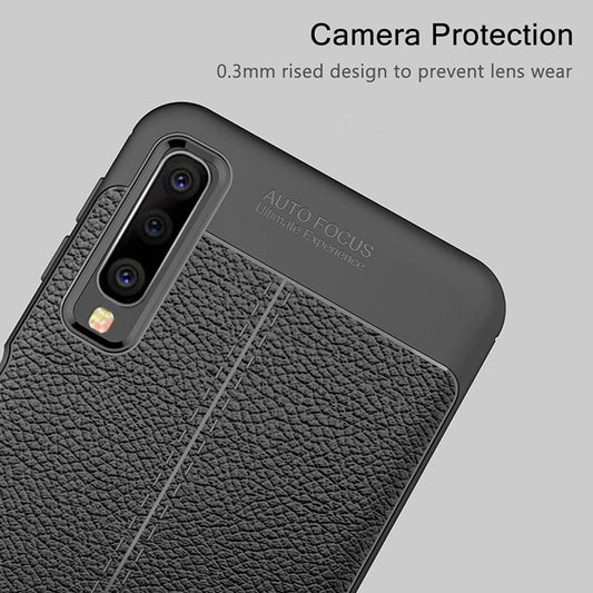 Auto Focus Leather Design Case Back Cover For Samsung Galaxy A50