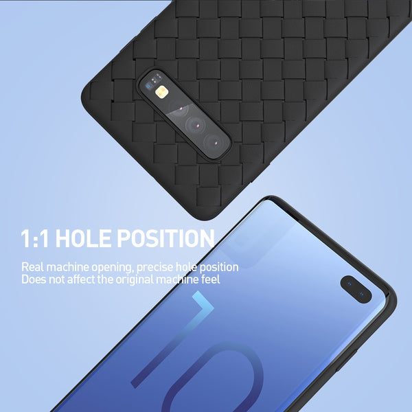 Ultra-Thin Grid Weaving Mobile Case For S10 Plus