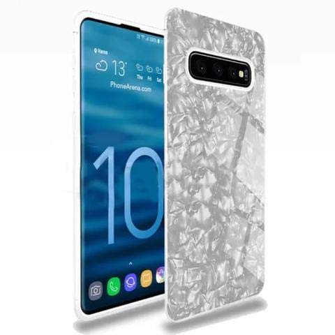 Luxury Marble Pattern Tempered Glass Back Case for Samsung Galaxy S10 Plus