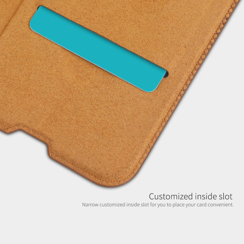 Genuine Leather Flip Case Cover for Galaxy A30s