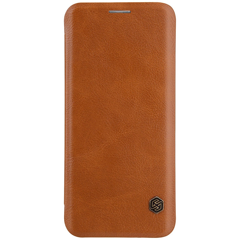 Genuine Leather Flip Case Cover For S10 Plus