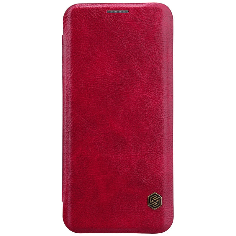 Genuine Leather Flip Case Cover For S10 Plus