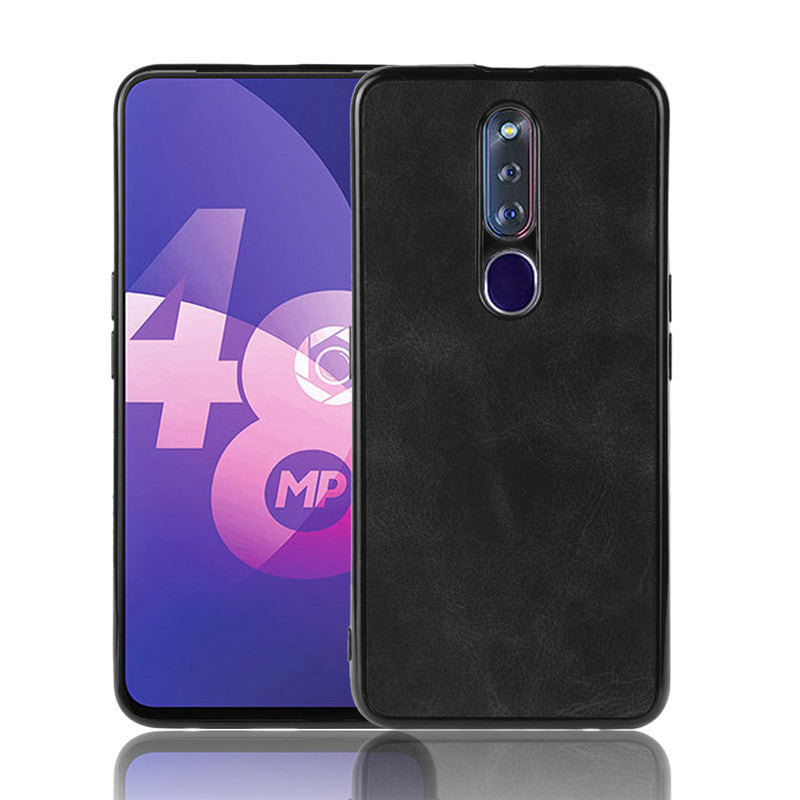 Premium Quality Leather Case Back Cover for Oppo F11 Pro