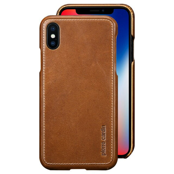 Original Pierre Cardin Genuine Leather Case for iPhone XS