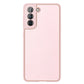 Luxury Gold Electroplated Leather Case for Galaxy S21 Plus