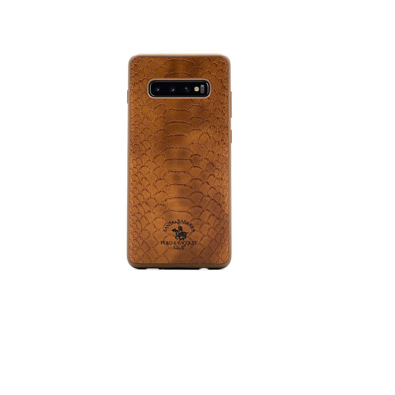 Santa Barbara Premium Quality Leather Case Back Cover For S10 Plus