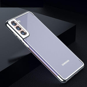 Luxury Electroplated Clear Case for Galaxy S21 Plus