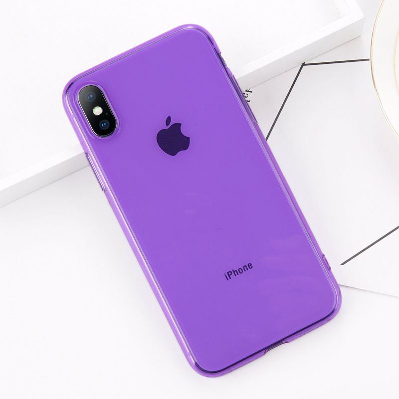 Luxury Electroplating Soft Silicone Matte Finish Case for iPhone X