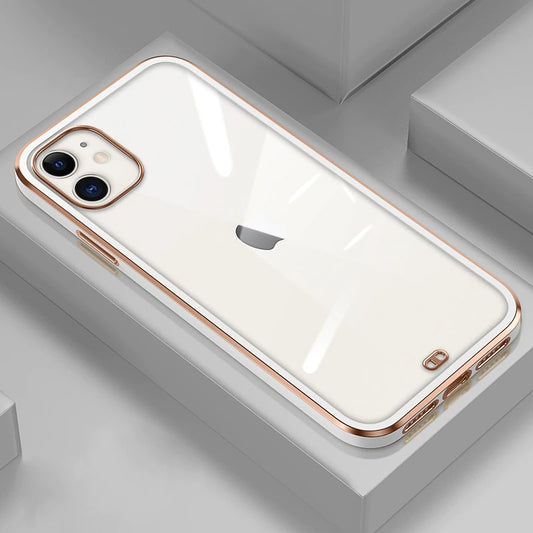 Luxury Electroplated Transparent Case for iPhone 12