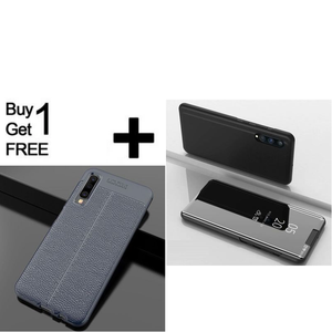 Buy 1 Get 1 Free Mirror Clear View Flip Case Samsung Galaxy A50 [Non-Sensor]