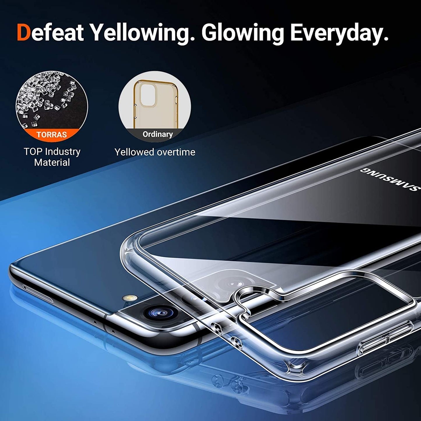 Crystal Clear Protective Case for Galaxy S21