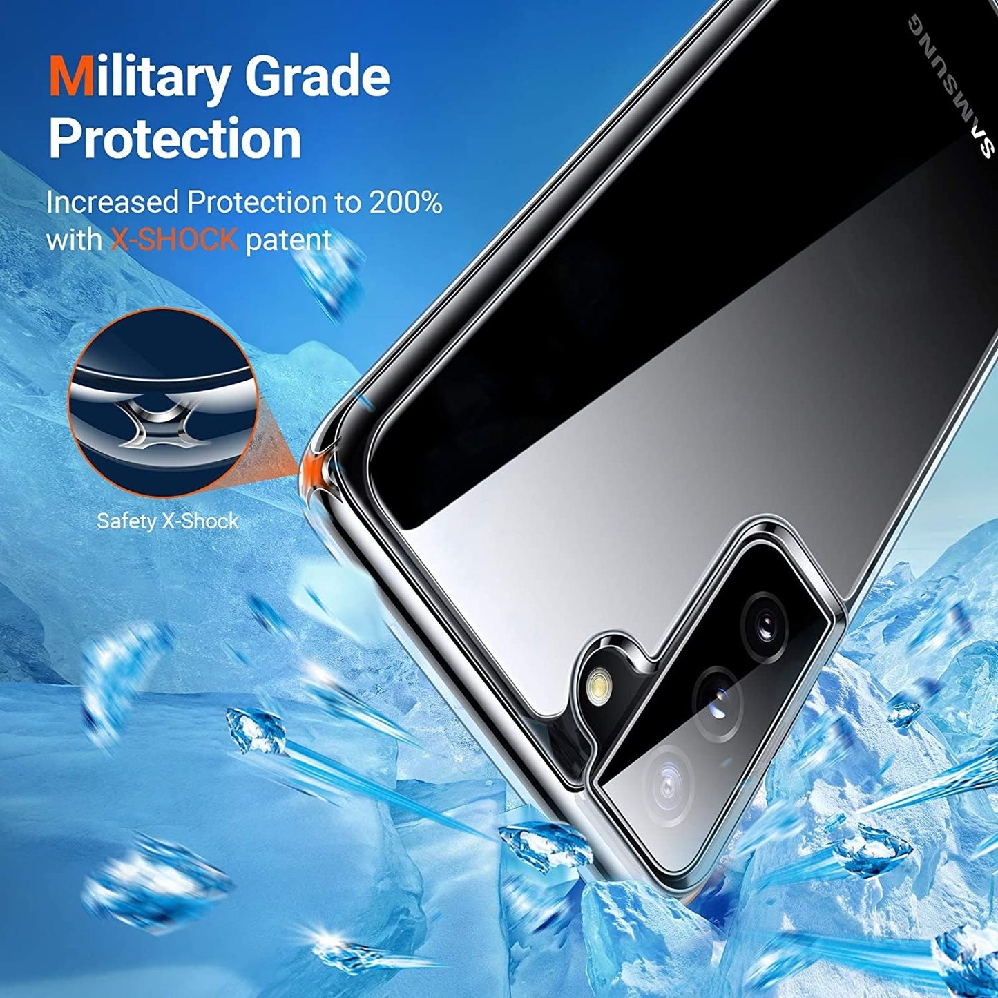 Crystal Clear Protective Case for Galaxy S21