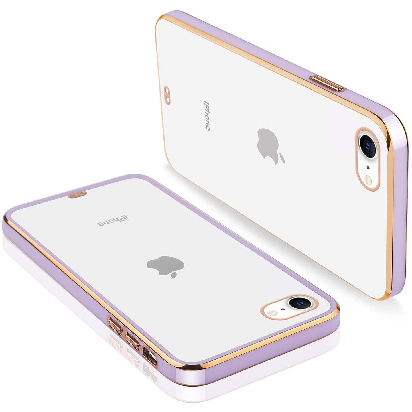 Luxury Square Plating Case for iPhone SE (2020)