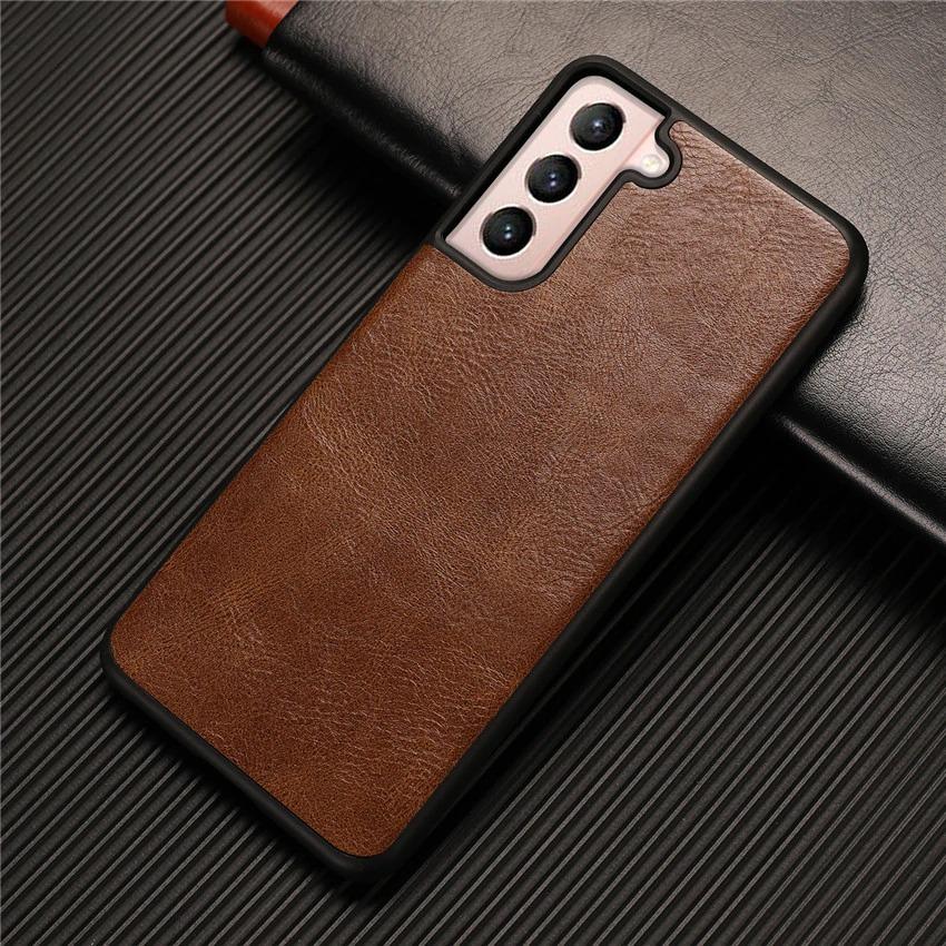 Genuine Leather Case for Galaxy S21