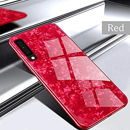 Luxury Marble Pattern Tempered Glass Back Case Samsung Galaxy A70