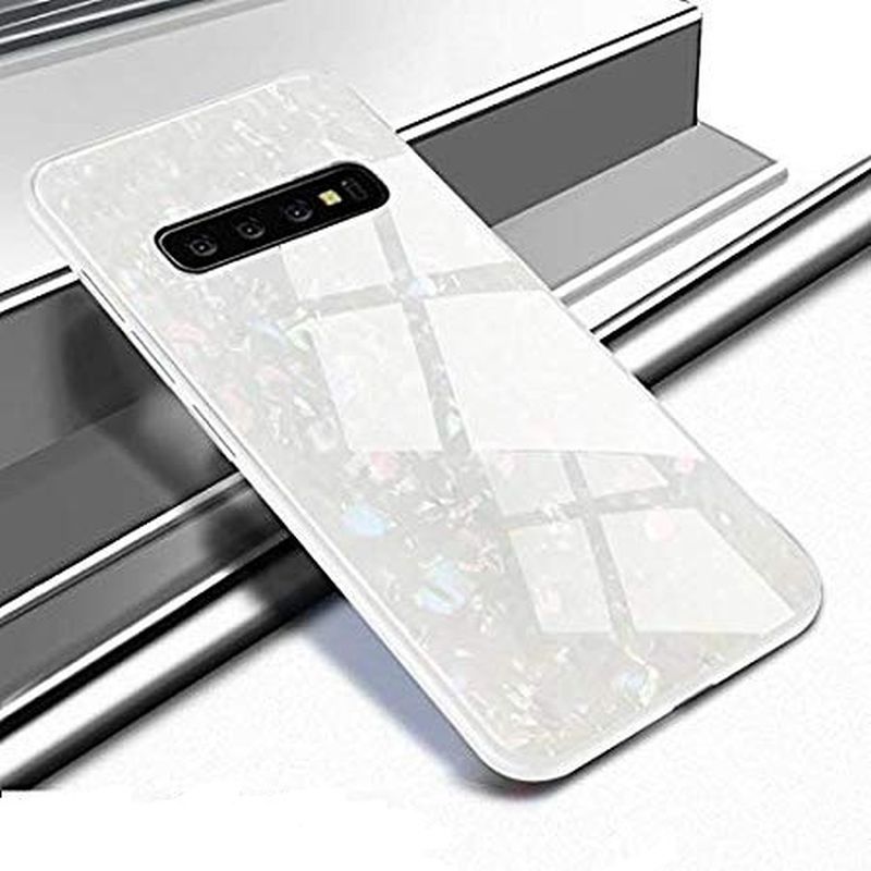 Luxury Marble Pattern Tempered Glass Case for Samsung Galaxy S10